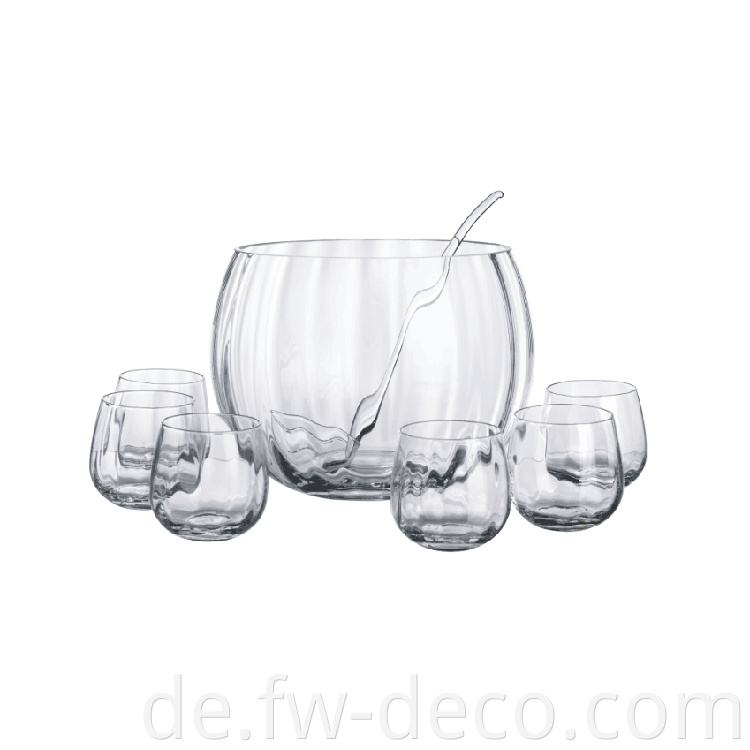 glass punch set